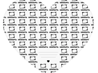 Холст на картоне Малевичъ в форме сердца, 40х35 см