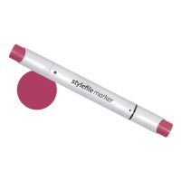 Маркер двухсторонний на спиртовой основе Stylefile Brush №372 красный винный