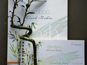 Альбом из бамбуковой бумаги на спирали Hahnemuhle "Bamboo" 15,3x25 см 15 л 265 г
