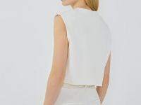 Укороченный жилет, Белый
