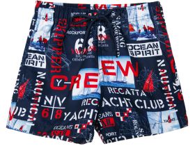 Шорты текстильные плавательные для мальчиков, средней длины