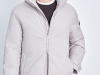 Утепленная куртка с воротником-стойкой