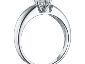 Классическое кольцо из белого золота э0912кц04082400_white