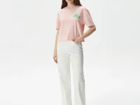 Женская хлопковая футболка Lacoste