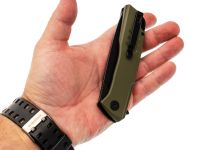 Складной нож Petrified Fish Loco PFB02GRDW, сталь D2, рукоять G10 зеленый