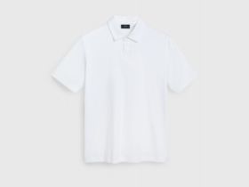 Поло из мерсеризованного хлопка, Белый