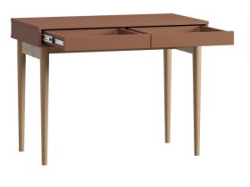 Письменный стол Эльси 100x55 Терракотовый/Натуральный