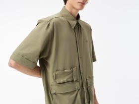 Мужская рубашка Lacoste с коротким рукавом и тремя карманами