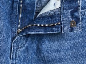 Широкие джинсы для девочек, Синий