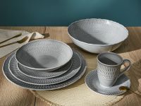 Тарелка Brezza dal mare, серая