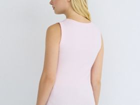 Базовая майка из трикотажа, Розовый