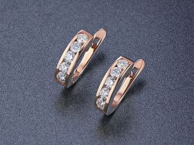 Серьги из красного золота с бриллиантами э0201сг05102300
