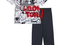 Комплект трикотажный для мальчиков: фуфайка (футболка), брюки