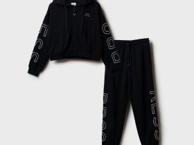 Комплект трикотажный для девочек: толстовка, брюки