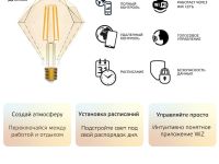 Smart Home Filament Diamond FIL DIM E27 Transparent