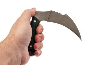 Нож Barmaley Knives Грим, сталь AUS-10Co, рукоять Микарта, зеленый