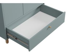 Распашной шкаф Дикинс 2-85x190 Серо-зеленый