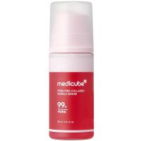 Пузырьковая сыворотка с коллагеном и ПДРН medicube PDRN Pink Collagen Bubble Serum