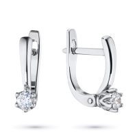 Серьги из белого золота с бриллиантами э4701сг05171200