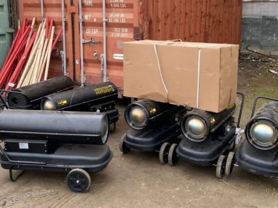 В Намский район для просушки попавших в зону подтопления помещений доставили тепловые пушки