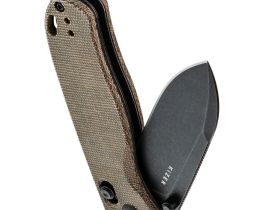Складной нож Kizer Drop Bear Black, сталь 154CM, рукоять микарта