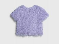 Фактурная блузка для девочек, Фиолетовый