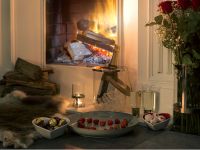 Sagaform Миска в виде сердца, белая/красная Sagaform