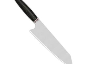 Поварской кухонный нож кирицуке QSP Mulan Series, сталь Sandvik 14C28N, рукоять эбеновое дерево