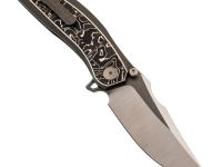 Складной нож We Knife Quinseris, сталь M390, рукоять титан/карбон