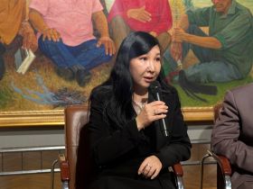 Представлена ранняя версия картины «Народные писатели Якутии» Афанасия Осипова