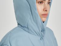 Полупальто утепленное с воротником-стойкой