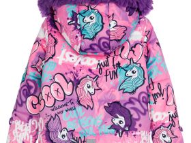 Комплект текстильный с полиуретановым покрытием для девочек: куртка, полукомбинезон