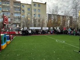 В Якутске открыли спортплощадку в детсаду «Искорка» по программе инициатив