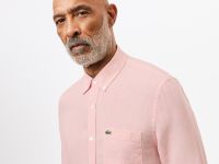 Мужская льняная рубашка Lacoste стандартного кроя