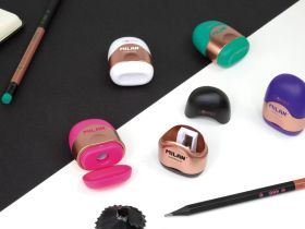 Точилка Milan "Capsule Copper" пластиковая, 1 отверстие, цвет