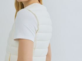 Лёгкий стёганый жилет, Бежевый