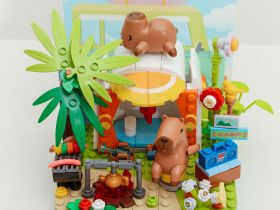 GK003 Конструктор Капибары в кемпинге