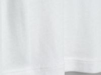 Полупрозрачная футболка в рубчик, Белый