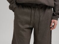 Шорты прямого кроя со льном