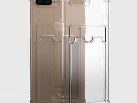 Чехол-накладка Card Case для iPhone 7 Plus/8 Plus силикон c держателем для карт (прозрачный)