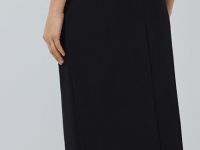 Прямая юбка макси, Черный