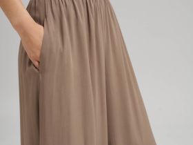 Брюки-палаццо с эластичным поясом