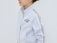 Толстовка на молнии для девочек, Белый