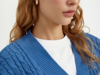 Кардиган с рельефным узором