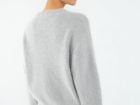 Джемпер из пряжи с ангорой, Серый