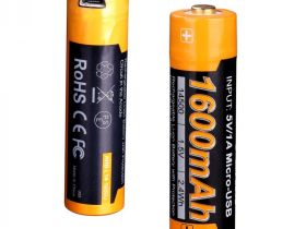 Аккумулятор 14500 Fenix 1600U mAh с разъемом для USB