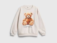 Свитшот оверсайз для девочек, Бежевый