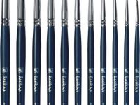 Кисть синтетика №0 круглая Альбатрос "Байкал" длинная ручка