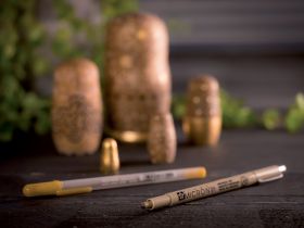 Ручка гелевая STARDUST золото