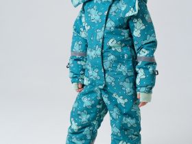 Комбинезон текстильный с полиуретановым покрытием для девочек